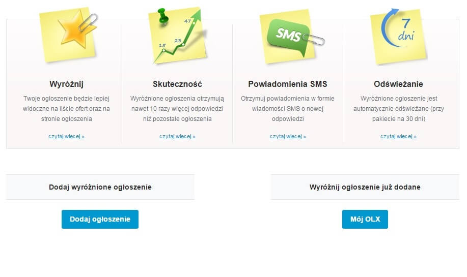 Olx - widoczność